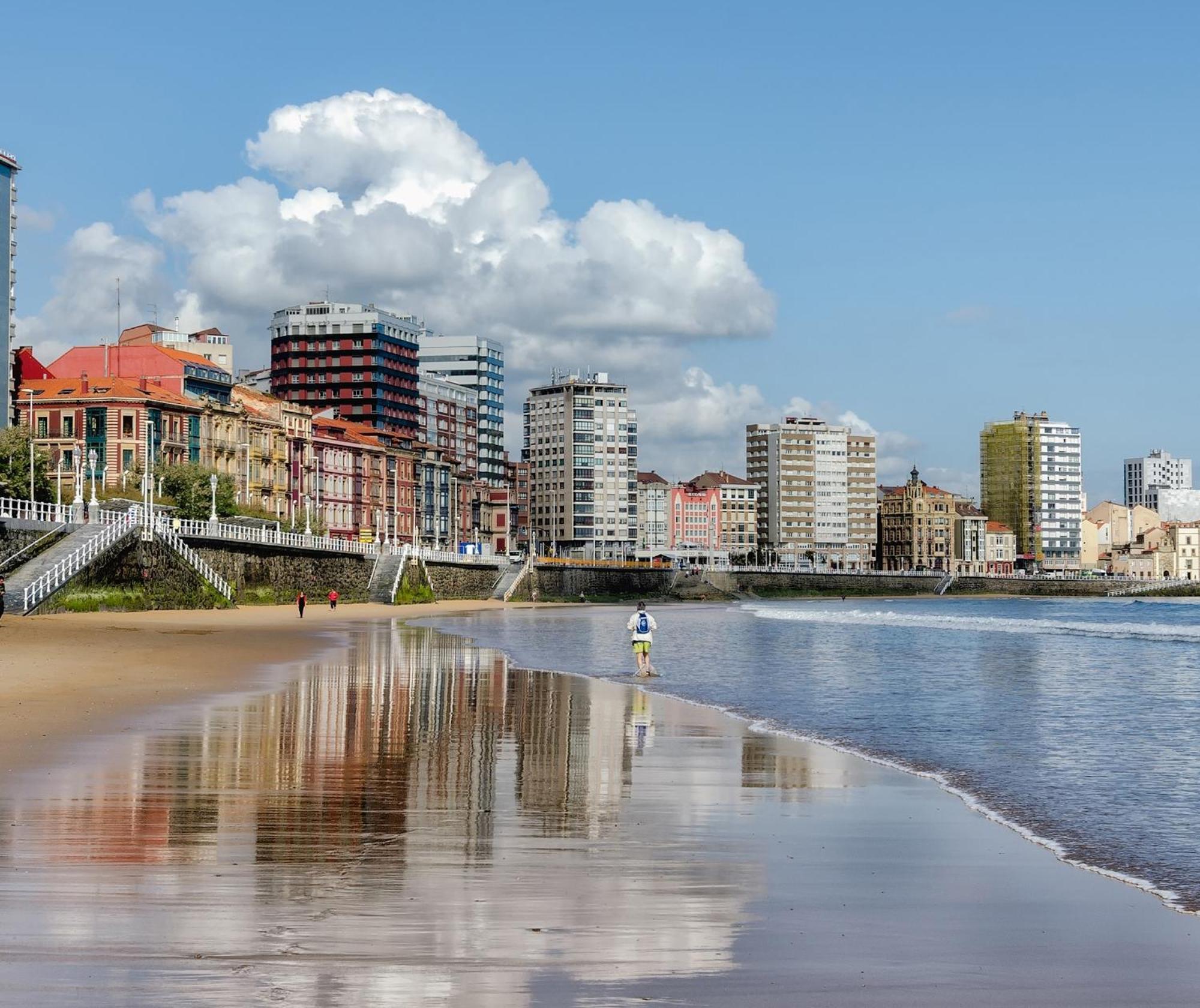 Esmex Playa - Amplio Y Hermoso Piso Pegado A La Playa, 3Hab - Vut-4228-As Gijón Eksteriør bilde